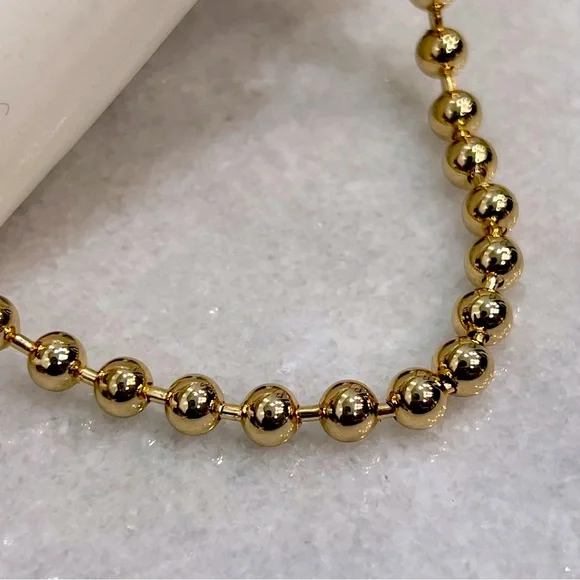 RJ Graziano Gold Ball Bead Necklace - Picture 3 of 9